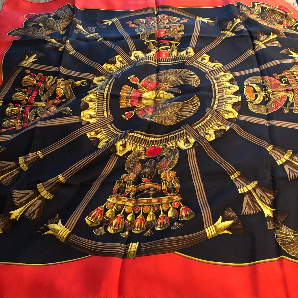 Hermès 36 x 36 inch square silk scarf